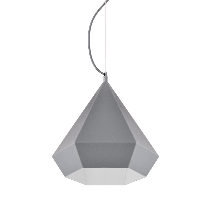 NETTO ΚΡΕΜΑΣΤΟ Φ/Σ 1ΧΕ27 ΜΕΤΑΛΛΙΚΟ ΓΚΡΙ ΠΟΛΥΓΩΝΟ Φ32ΧΗ120CM