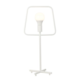 NETTO ΕΠΙΤΡΑΠΕΖΙΟ Φ/Σ 1ΧΕ27 ΛΕΥΚΟ ΜΕΤΑΛΛΙΚΟ 30Χ23ΧΗ63CM