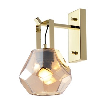 NETTO ΕΠΙΤ Φ/Σ 1ΧΕ27 ΓΥΑΛΙ ΚΕΧΡΙΜΠΑΡ+ΟΡΕΙΧΑΛΚΟ ΜΕΤΑΛ Φ18Χ23,5Χ30CM DIAMONDRA