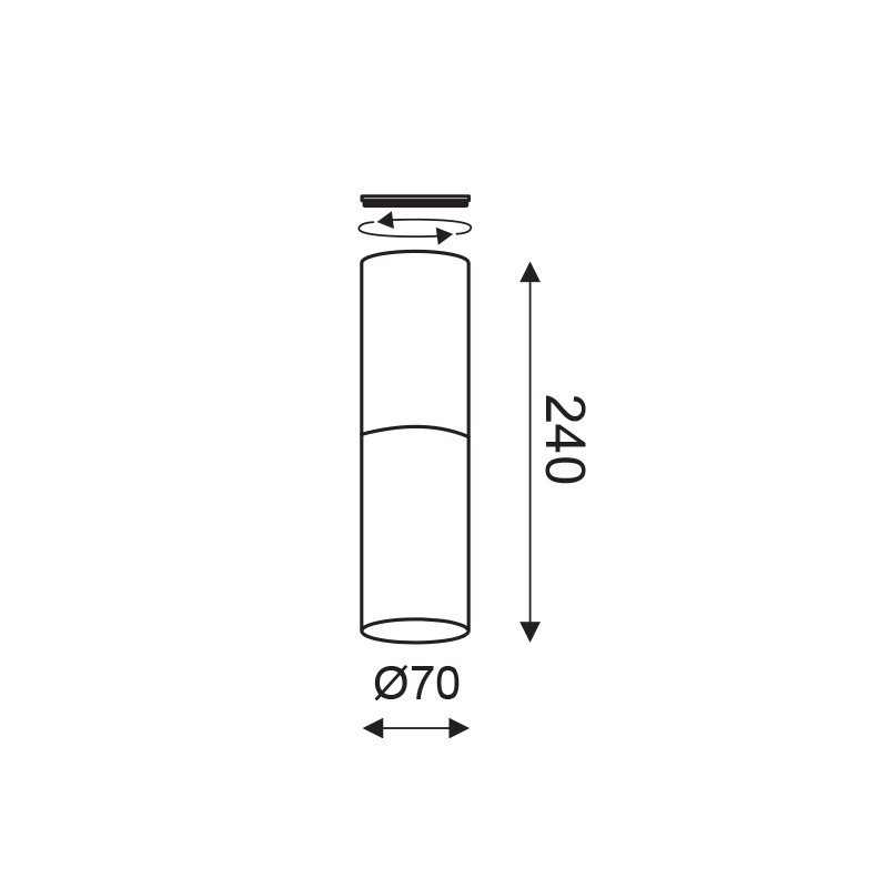 NETTO ΕΠΙΤΟΙΧΟ Φ/Σ 1XGU10 ΓΚΡΙ ΠΗΛΟΣ+ΜΕΤΑΛΛΙΚΟ ΛΕΥΚΟ  Φ7ΧΗ24CM PLACEBO