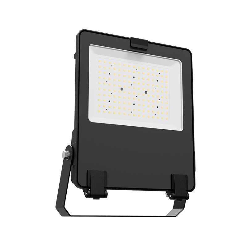 LED FLOODLIGHT,100W,100 – 277V,CRI>70,155lm/W,110° TEMPERED GLASS,5 YEARS WARRANT,IP66,IK08,4000K