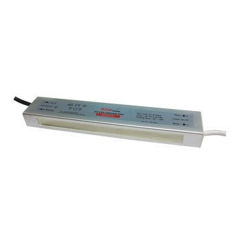 ^METAL CV LED DRIVER 75W 230V AC-12V DC 6.25A IP67 WITH CABLES