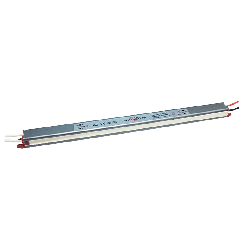 ^LINEAR METAL CV LED DRIVER 48W 230V AC-12V DC 4A IP67 WITH CABLES ^LINEAR METAL CV LED DRIVER 48W 230V AC-12V DC 4A IP67 WITH CABLES