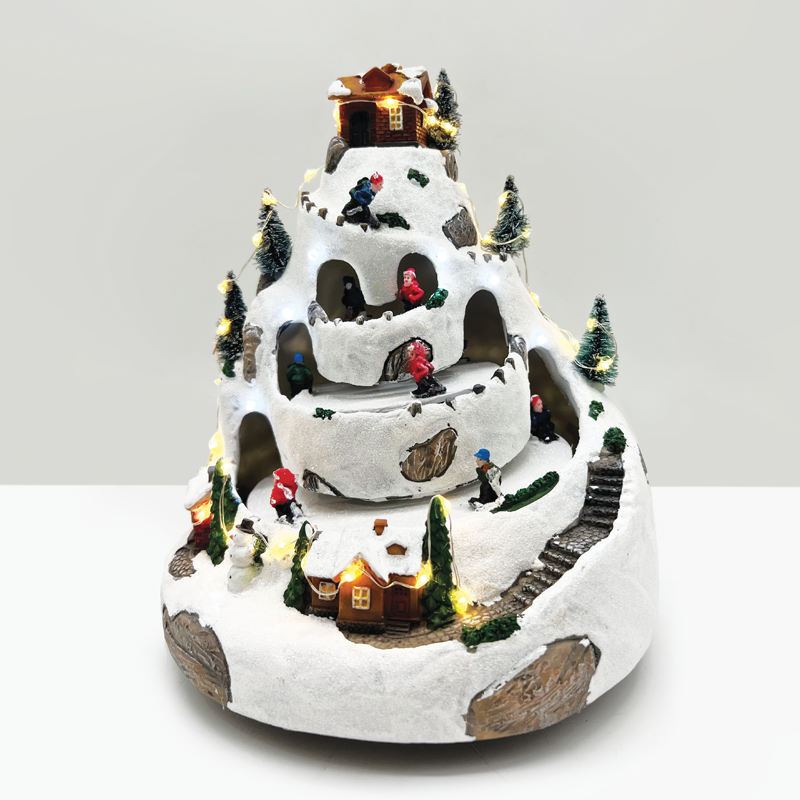 LED ΔΙΑΚ/ΚΟ ΧΩΡΙΟ WW-ΜΩΒ+ΚΙΝΗΣΗ ΣΚΙ+ΜΟΥΣΙΚΗ 4.5V (ΑΝΤΑΠ) 21Χ21Χ25CM