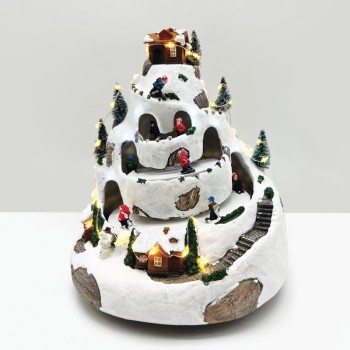 LED ΔΙΑΚ/ΚΟ ΧΩΡΙΟ WW-ΜΩΒ+ΚΙΝΗΣΗ ΣΚΙ+ΜΟΥΣΙΚΗ 4.5V (ΑΝΤΑΠ) 21Χ21Χ25CM