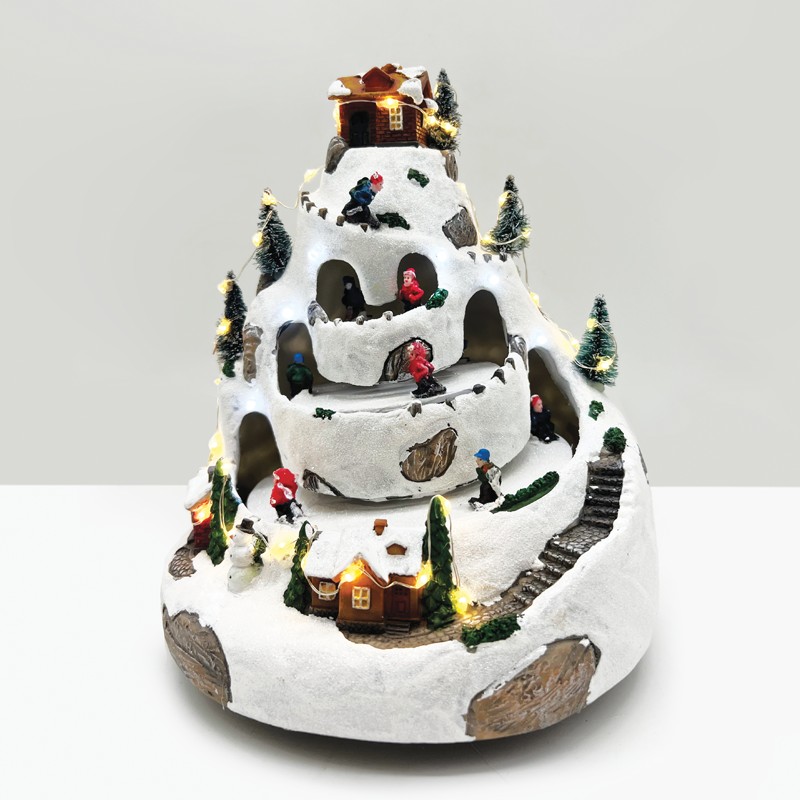 LED ΔΙΑΚ/ΚΟ ΧΩΡΙΟ WW-ΜΩΒ+ΚΙΝΗΣΗ ΣΚΙ+ΜΟΥΣΙΚΗ 4.5V (ΑΝΤΑΠ) 21Χ21Χ25CM