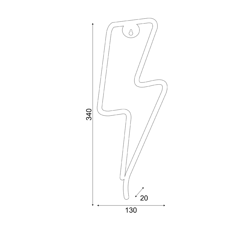 ΑΣΤΡΑΠΗ, 98 NEON LED ΛΑΜΠΑΚΙΑ ΜΕ ΜΠΑΤΑΡΙΑ (3xAA)/USB, ΜΠΛΕ, IP20, 34x2x13cm