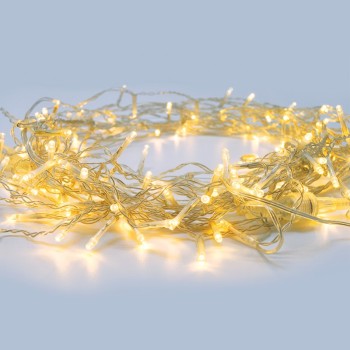 ^ 20LED ΛΑΜΠ. ΣΕΙΡΑ ΜΠΑΤ. (2xAA), WW ΣΤΑΘΕΡΑ,IP20, 190+30cm, ΔΙΑΦ. ΚΑΛ. ΤΡΟΦ.