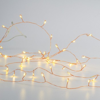 ^ 300 CLUSTER LED ΛΑΜΠΑΚ ΣΕΙΡΑ, WW, ΧΑΛΚΙΝΟ ΚΑΛΩΔ.,ΑΝΤΑΠΤ.(4.5VDC) & 8 ΠΡΟΓΡΑΜ.,IP44  3m+3m 6W