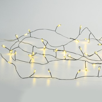 ^ 300 CLUSTER LED ΛΑΜΠΑΚ ΣΕΙΡΑ, WW, ΜΑΥΡΟ ΚΑΛΩΔ. ΧΑΛΚΟΥ,ΑΝΤΑΠΤ.(4.5VDC) & 8 ΠΡΟΓΡΑΜ.,IP44  3m+3m 6W