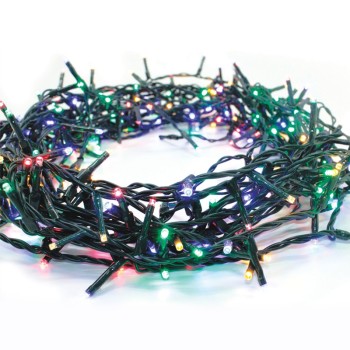 100LED ΛΑΜΠ ΣΕ ΣΕΙΡΑ 5cm ΠΟΛΥΧΡΩΜΑ ΑΝΤΑΠΤ 31VDC&ΕΠΕΚΤ MAX 6ΣΕΤ IP44 3m ΠΡΑΣ ΚΑΛΩΔ