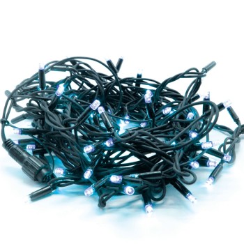 ^ 100 LED ΛΑΜΠ. ΣΕΙΡΑ ΚΑΟΥΤΣΟΥΚ, ΜΠΛΕ, ΕΠΕΚΤ. (ΜΑΧ 20), 10CM ΑΠΟΣΤ., 10Μ,IP44, 1.5 ΚΑΛ. ΤΡΟΦ
