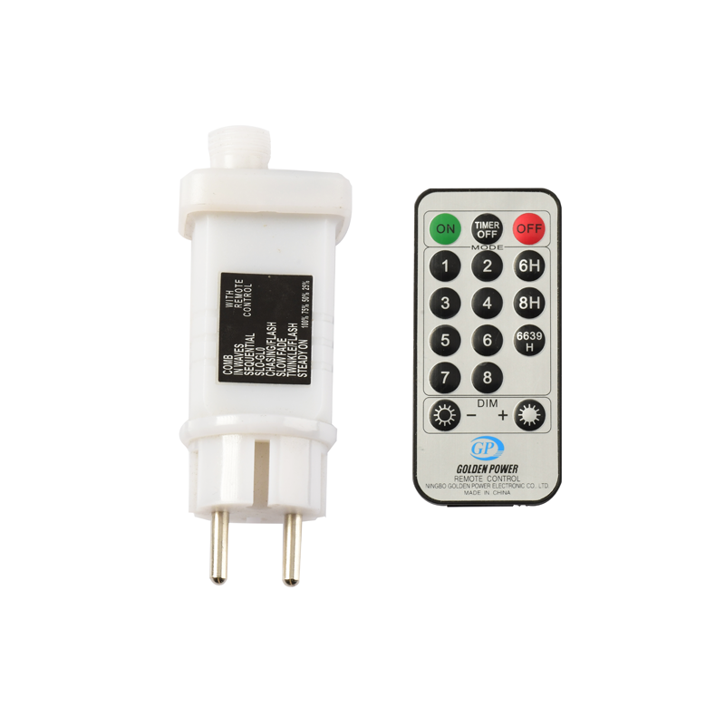 ^ ΑΝΤΑΠΤ. 31VDC 12W 8 ΠΡΟΓΡΑΜΜΑΤΑ & IR CONTROLLER(ON/OFF+8 FUNC.+TIMER+DIMMER) MAX 1500LEDS ΠΡΟΓΡΑΜ.