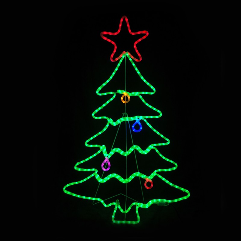 CHRISTMAS TREE 288 LED 8m ΜΟΝΟΚ.ΦΩΤ, ΠΟΛΥΧΡ. FLASH, IP65, 70X114CM, 1.5m ΚΑΛ. CHRISTMAS TREE 288 LED 8m ΜΟΝΟΚ.ΦΩΤ, ΠΟΛΥΧΡ. FLASH, IP65, 70X114CM, 1.5m ΚΑΛ.