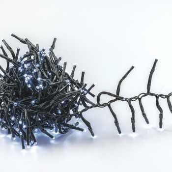 ^ 300 FLASH CLUSTER LED ΛΑΜΠ. ΣΕΙΡΑ (ANA 5cm), CW,ΑΝΤΑΠΤ.(31VDC),IP44, 5m, ΠΡΑΣΙΝΟ ΚΑΛ.