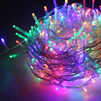 ^ 300 LED ΛΑΜΠ. ΣΕΙΡΑ (ANA 5cm), ΠΟΛΥΧΡΩΜΑ,ΑΝΤΑΠΤ.(31VDC) & 8 ΠΡΟΓΡΑΜ.,IP44, 15m, ΔΙΑΦ ΚΑΛ