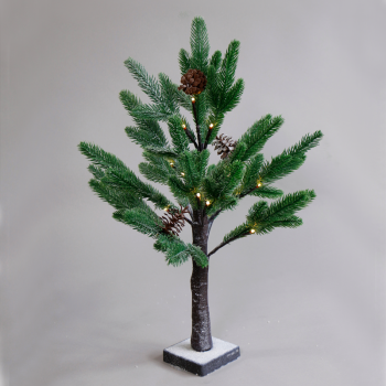 ^ “SNOW PINE TREE WITH PINE CONES” 24 WW LED ΛΑΜΠΑΚ. IP20 3xAA ΥΨΟΣ 60CM ΒΑΣΗ 10x10CM ^ “SNOW PINE TREE WITH PINE CONES” 24 WW LED ΛΑΜΠΑΚ. IP20 3xAA ΥΨΟΣ 60CM ΒΑΣΗ 10x10CM