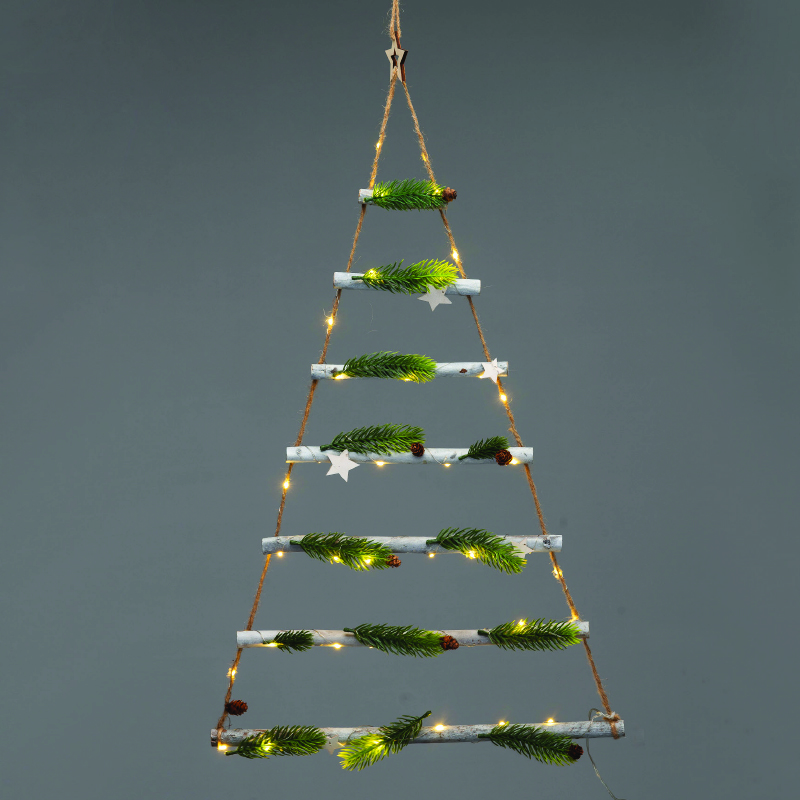 XMAS TREE & STAR ΚΡΕΜΑΣΤΟ ΔΙΑΚΟΣΜ ΘΕΡΜO 40 ΛΑΜΠ ΣΤΑΘ ΜΠΑΤ 2*ΑΑ(ΔΕΝ ΣΥΜΠ) 47cm*Υ:85cm IP20 30cm ΚΑΛ