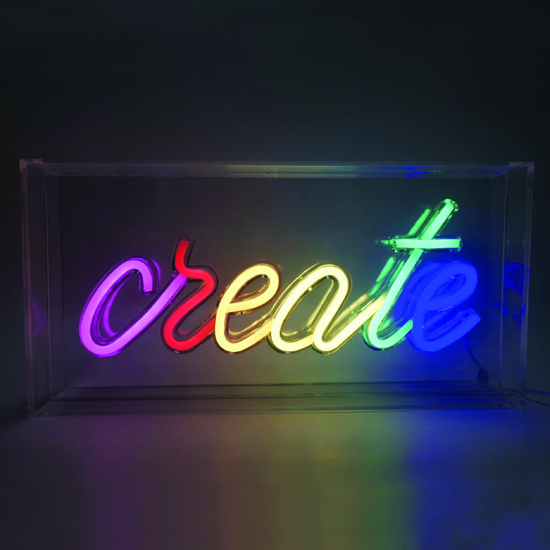 CREATE 90 NEON LED ΛΑΜΠ USB ΚΑΛ 2m ΠΟΛΥΧΡΩΜΑ IP20 30*4,6*15cm