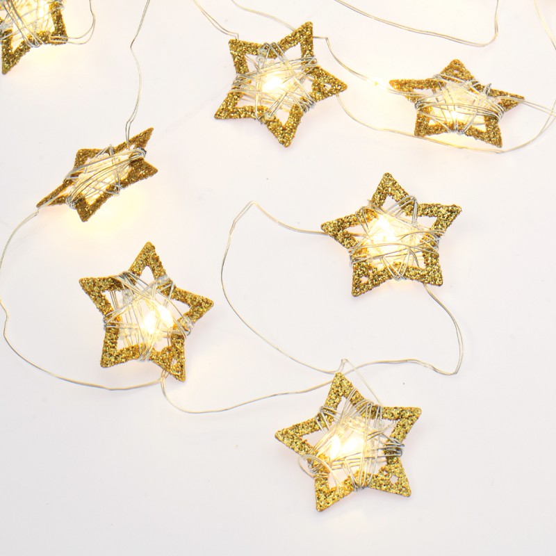 “DIAMOND & JEWELRY STRING LIGHTS” ΑΣΤΕΡΙ 20 LED ΛΑΜΠΑΚ ΣΕΙΡΑ ΜΠΑΤΑΡ(2xΑΑ) ΘΕΡΜΟ ΛΕΥΚΟ IP20 190+30cm 