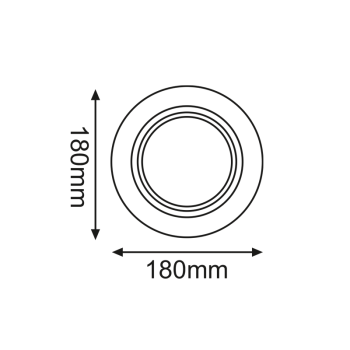 ^  ΣΠΟΤ AR111 XMC ΜΟΝΟ ΛΕΥΚΟ ΣΤΡΟΓΓΥΛΟ Φ180