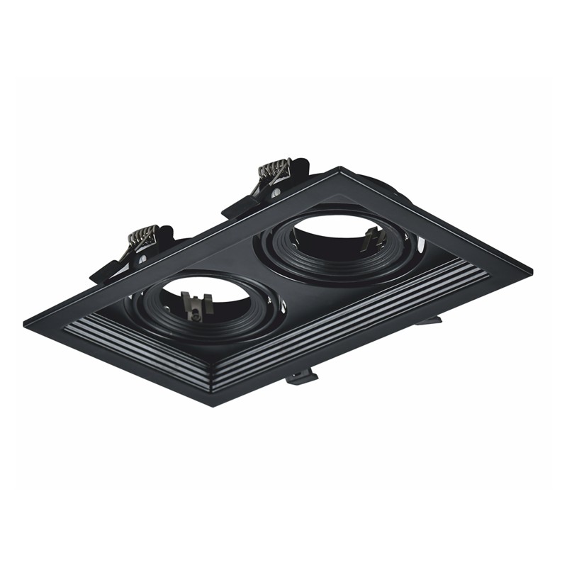 BLACK COLOR SPOT 2xGU10 130x225