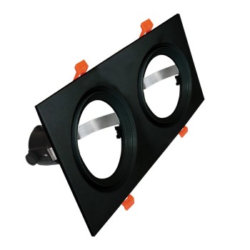 ^  ΣΠΟΤ AR111 XMS ΔΙΠΛΟ ΜΑΥΡΟ ΤΕΤΡΑΓΩΝΟ 320x165