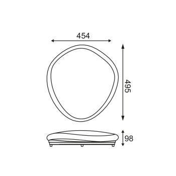 NETTO LED ΕΠΙΤ.Φ/Σ 50W STONE ΛΕΥΚ ΑΚΡΥΛ 4000K 3600LM 230V49,5X45,4XH9,8CM STONE NETTO LED ΕΠΙΤ.Φ/Σ 50W STONE ΛΕΥΚ ΑΚΡΥΛ 4000K 3600LM 230V49,5X45,4XH9,8CM STONE