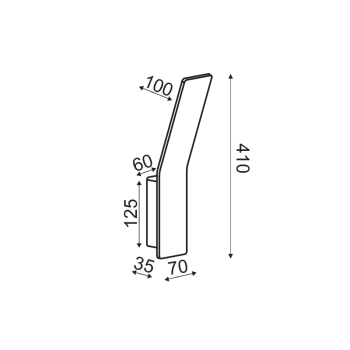 ΕΠΙΤΟΙΧΟ Φ/Σ LED 9W 3000K ΑΛΟΥΜΙΝΙΟ ΛΕΥΚΟ 40X7X12CM ZEN ΕΠΙΤΟΙΧΟ Φ/Σ LED 9W 3000K ΑΛΟΥΜΙΝΙΟ ΛΕΥΚΟ 40X7X12CM ZEN