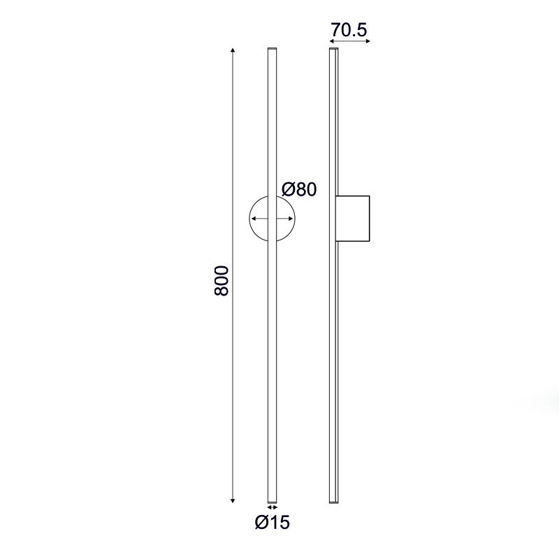 ΕΠΙΤΟΙΧΟ Φ/Σ LED 15W 3000K  970LM AVENUE ΛΕΥΚΟ ΜΕΤ/ΚΟ IP20 7,5X8X80CM ΕΠΙΤΟΙΧΟ Φ/Σ LED 15W 3000K  970LM AVENUE ΛΕΥΚΟ ΜΕΤ/ΚΟ IP20 7,5X8X80CM