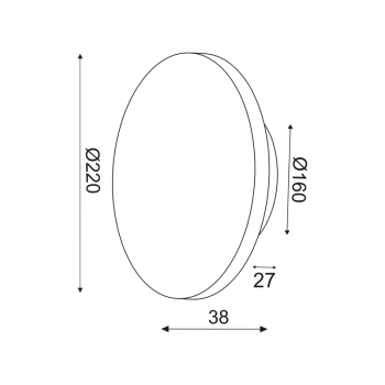 ΕΠΙΤ Φ/Σ LED 10W 3000Κ ΑΝΤΙΚΕ ΟΡΕΙΧΑΛΚΟ MDF ΚΥΚΛ Φ22ΧΗ3,6CM ECLIPSE ΕΠΙΤ Φ/Σ LED 10W 3000Κ ΑΝΤΙΚΕ ΟΡΕΙΧΑΛΚΟ MDF ΚΥΚΛ Φ22ΧΗ3,6CM ECLIPSE