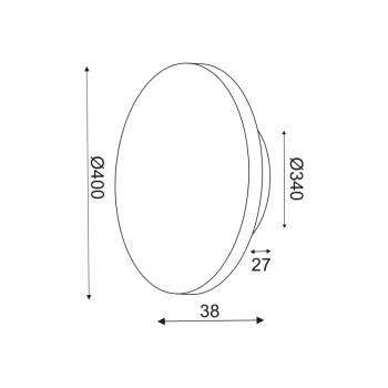 ΕΠΙΤΟΙΧΟ Φ/Σ LED 24W 3000Κ ΜΑΥΡΟ MDF ΚΥΚΛΟΣ Φ40ΧΗ3,6CM ECLIPSE ΕΠΙΤΟΙΧΟ Φ/Σ LED 24W 3000Κ ΜΑΥΡΟ MDF ΚΥΚΛΟΣ Φ40ΧΗ3,6CM ECLIPSE