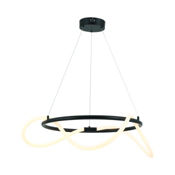 ^ΚΡΕΜΑΣΤΟ Φ/Σ LED 36W 3000K 2100LM KYMA ΜΑΥΡΟ ΜΕΤ/ΚΟ IP20 D60XH230CM  ^ΚΡΕΜΑΣΤΟ Φ/Σ LED 36W 3000K 2100LM KYMA ΜΑΥΡΟ ΜΕΤ/ΚΟ IP20 D60XH230CM