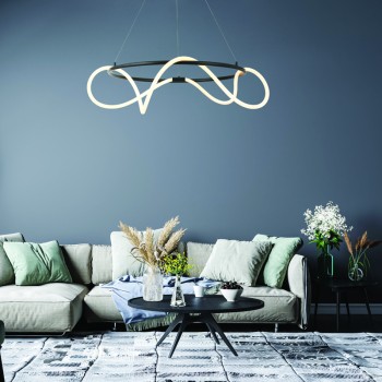 ^ΚΡΕΜΑΣΤΟ Φ/Σ LED 60W 3000K 3400LM KYMA ΜΑΥΡΟ ΜΕΤ/ΚΟ IP20 D80XH230CM  ^ΚΡΕΜΑΣΤΟ Φ/Σ LED 60W 3000K 3400LM KYMA ΜΑΥΡΟ ΜΕΤ/ΚΟ IP20 D80XH230CM