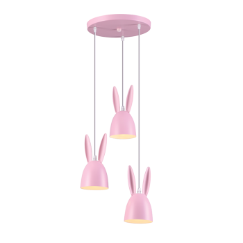 ΚΡΕΜΑΣΤΟ Φ/Σ 3ΧΕ27 ΡΟΖ ΜΕΤΑΛΛΙΚΟ D35XH100CM BUNNY ΚΡΕΜΑΣΤΟ Φ/Σ 3ΧΕ27 ΡΟΖ ΜΕΤΑΛΛΙΚΟ D35XH100CM BUNNY