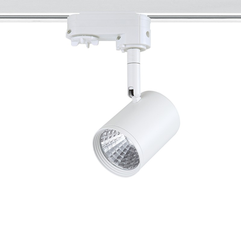 WHITE LED TRACK LIGHT 7W 3000K 4WIRES 24° 700LM 230V Ra80