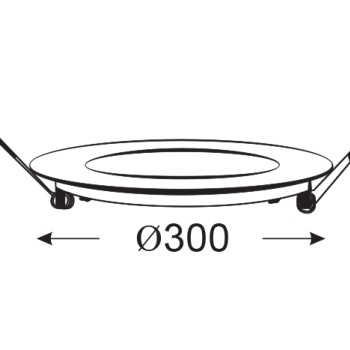 NETTO LED PANEL ΧΩΝ. ΣΤΡ. 26W 3.000K 1940Lm 230V Φ300 Ra80