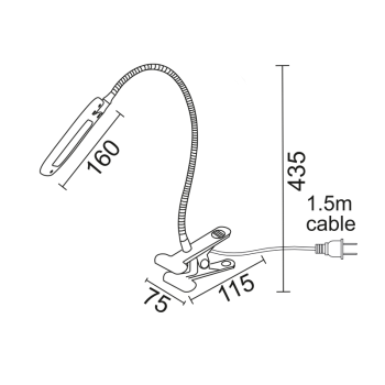 LED Φ/Σ ΓΡΑΦΕΙΟ 5W ΡΟΖ 4000K+ΣΠΙΡΑΛ+ΚΛΙΠ230V7,5X11,5XH43,5CM LED Φ/Σ ΓΡΑΦΕΙΟ 5W ΡΟΖ 4000K+ΣΠΙΡΑΛ+ΚΛΙΠ230V7,5X11,5XH43,5CM