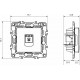 Aca Prime Μονή Πρίζα Δικτύου RJ45 χωρίς Πλαίσιο Τύπου Cat6 σε Ασημί Χρώμα 1000113203