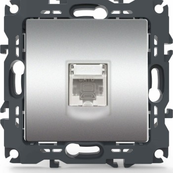 Aca Prime Μονή Πρίζα Δικτύου RJ45 χωρίς Πλαίσιο Τύπου Cat6 σε Ασημί Χρώμα 1000113203 Aca Prime Μονή Πρίζα Δικτύου RJ45 χωρίς Πλαίσιο Τύπου Cat6 σε Ασημί Χρώμα 1000113203