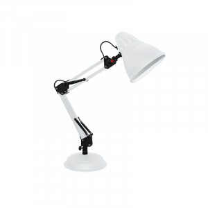 Φ/Σ ΓΡΑΦΕΙΟΥ 1ΧΕ27 ΛΕΥΚΟ ΜΕΤΑΛΛΙΚΟ Φ16ΧΦ15ΧΗ50CM