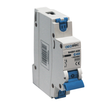 Aca Αυτόματη Ασφάλεια 40A Μονοπολική Καμπύλης C 230V DY02060311