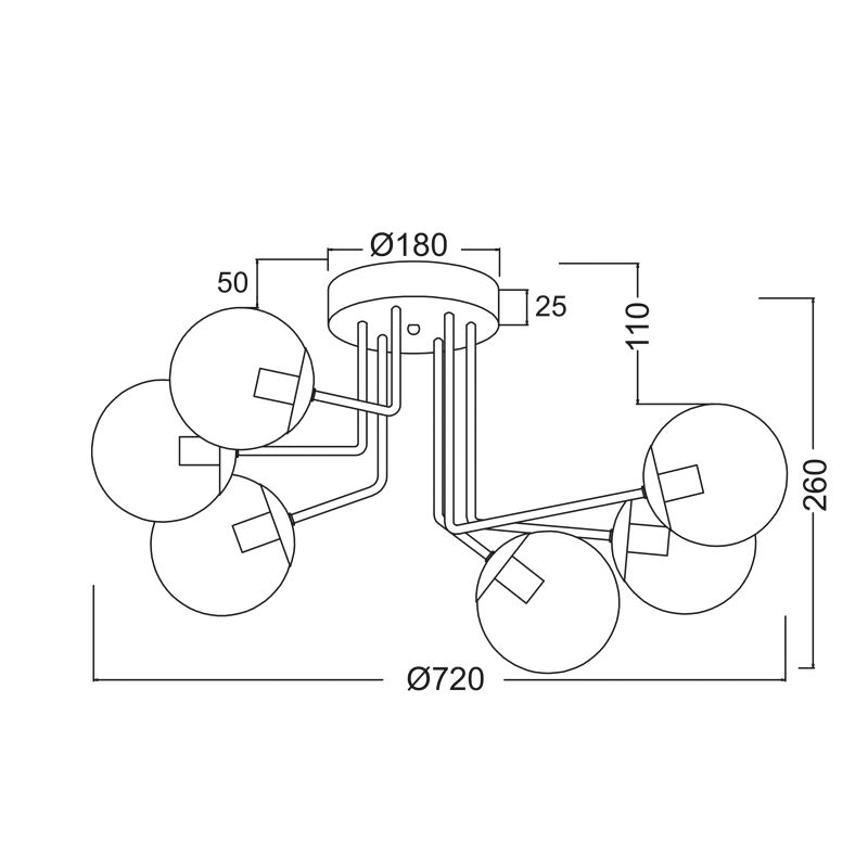 ΟΡΟΦΗΣ Φ/Σ 6ΧΕ14 ΜΕΤΑΛΛΙΚΟ ΜΑΥΡΟ+ΦΙΜΕ ΓΥΑΛΙ