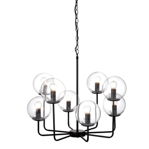 ΚΡΕΜΑΣΤΟ Φ/Σ 8ΧΕ14 ΔΙΑΦΑΝΟ ΓΥΑΛΙ+ΜΕΤΑΛΛΟ ΜΑΥΡΟ Φ65ΧΗ120CM