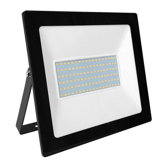 BLACK LED SMD FLOOD LUMINAIRE IP66 100W 6000K 9000Lm 230V RA80