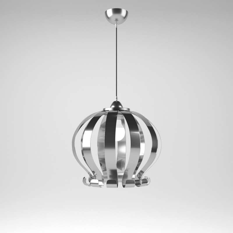 Φωτιστικό Κρεμαστό Genoa Μονόφωτο Μεταλλικό Χρώμιο Ε27 40*40*80cm Φωτιστικό Κρεμαστό Genoa Μονόφωτο Μεταλλικό Χρώμιο Ε27 40*40*80cm