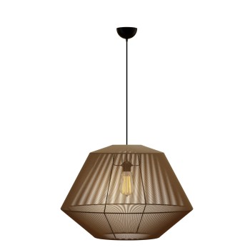 Κρεμαστό Μονόφωτο Φωτιστικό Καφέ 804 Ε27 Φ60x120cm Κρεμαστό Μονόφωτο Φωτιστικό Καφέ 804 Ε27 Φ60x120cm