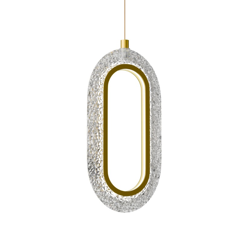 Φωτιστικό Κρεμαστό Led 12W 4000K Χρυσό 12x4x120cm Φωτιστικό Κρεμαστό Led 12W 4000K Χρυσό 12x4x120cm