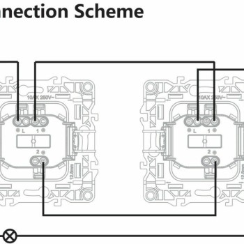 Aca Prime Χωνευτός Διακόπτης Τοίχου για Έλεγχο Φωτισμού χωρίς Πλαίσιο και Ένα Πλήκτρο Aller Retour Σαμπανιζέ