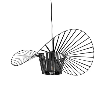 GLOBOSTAR® LUMINOVA 61464 Μοντέρνο Κρεμαστό Φωτιστικό Οροφής με Ντουί 1 x E27 AC 220-240V IP20 - Μαύρο - Μ60 x Π60 x Υ25cm